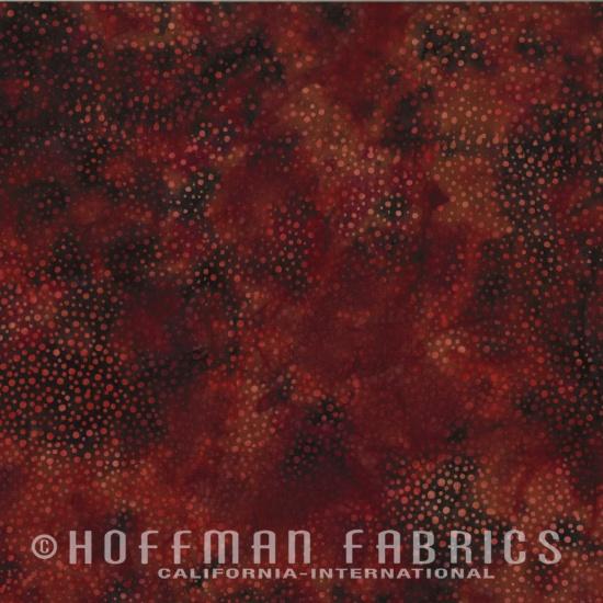 Hoffman Bali Chop, Dots Batiks, Lava