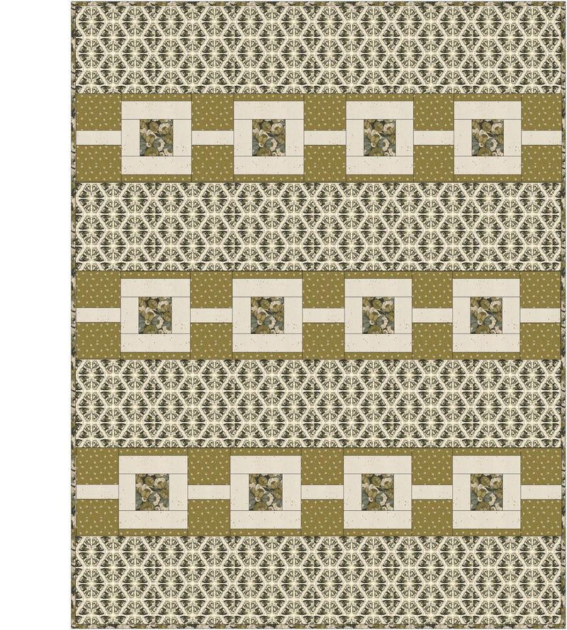 Link Up/Scout Lake Quilt Kit, Olive Colorway