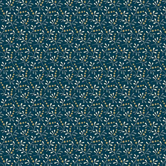 Cocoa Blue, by Laundry Basket Quilts, A-607-B