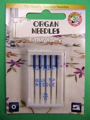 Organ Embroidery Anti-Glue 75/11 Needles