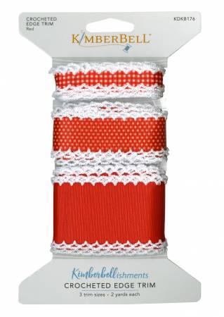 Kimberbell, Crocheted Edge Trim - Red