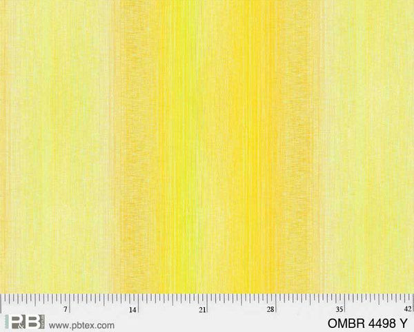 P&B, 108" Wide Backing, Ombre Yellow