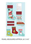 A Cozy, Stockings Panel 13148P83B