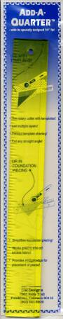 Add A Quarter Ruler 12" Yellow