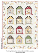 All Cooped Up Quilt Kit, Chicken Scratch fabric collection