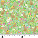 Andover/Makower, Hello Spring, Bunny Meadow, Green