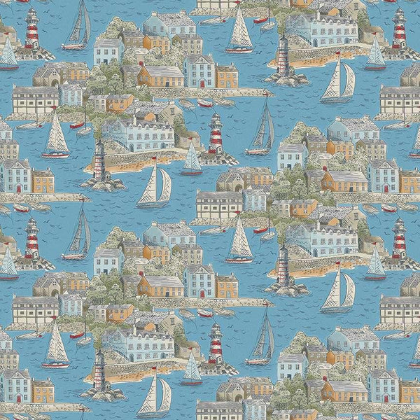 Andover/Makower, High Tide, Harbor View, Blue