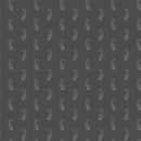 Andover, River Rock, Gray, Set  Flower Paisley