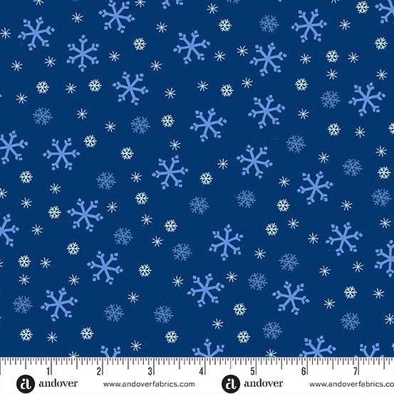 Andover, Snowflakes, Blue