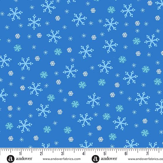 Andover, Snowflakes, Blue