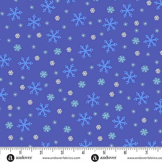 Andover, Snowflakes, Blue