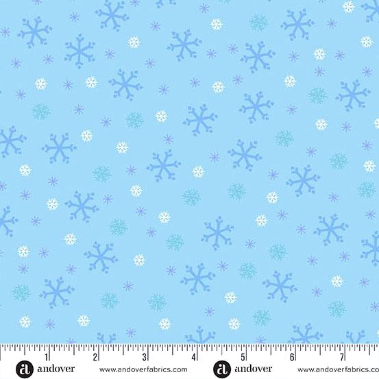 Andover, Snowflakes, Blue