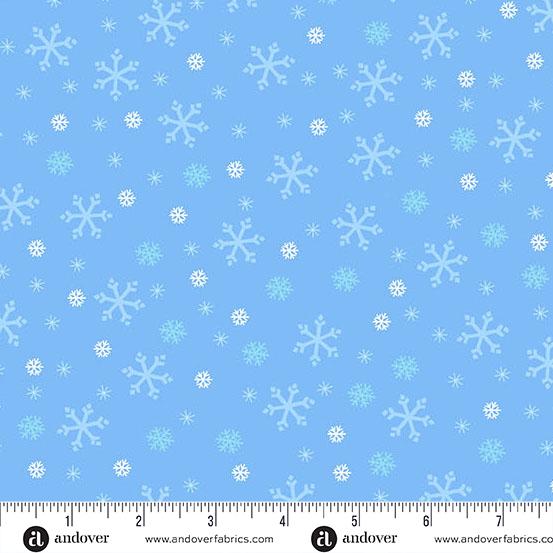 Andover, Snowflakes, Blue