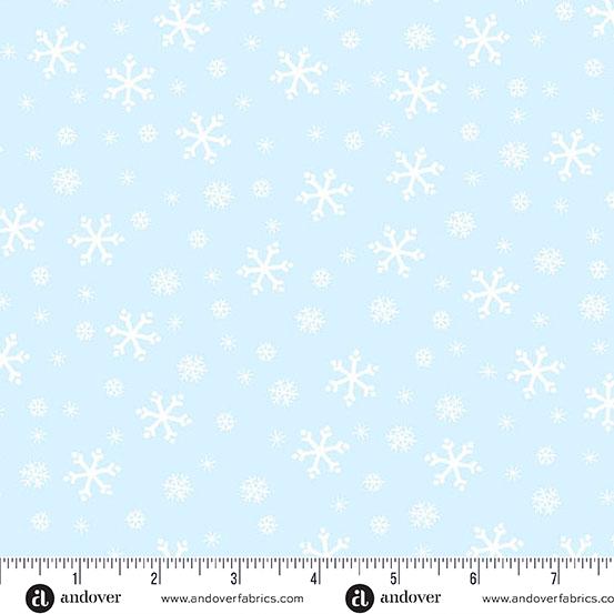 Andover, Snowflakes, Blue