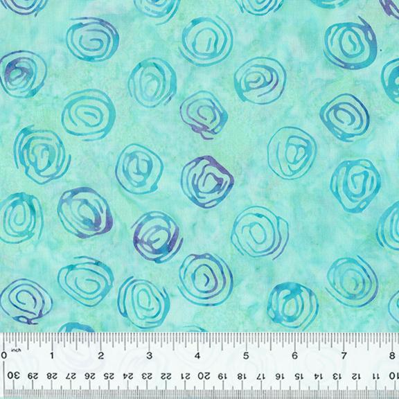 Anthology, Breeze Batiks, Scribble Dot, Aqua