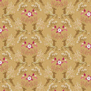 Art Gallery Fabrics, Adventale, Fawns & Flowers, Gold