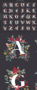 Art Gallery Fabrics, Adventale, Jingle All The Letters Panel, 36" X 44"