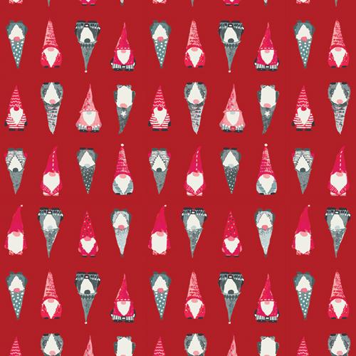 Art Gallery Fabrics, Adventale, Playful Gnomes, Berry