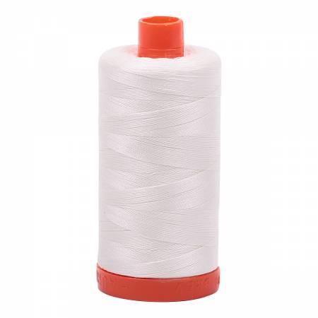 Aurifil Mako Cotton Thread Solid 50wt 1422yds Chalk 2026