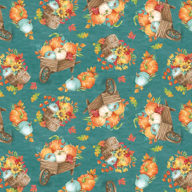 Autumn Blessings 3316-67 Teal