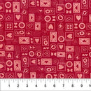 Banyan Batiks, Love Notes, Red Coral