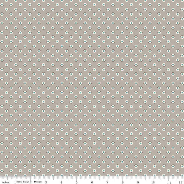 Bee Dots, Fawn, Pewter