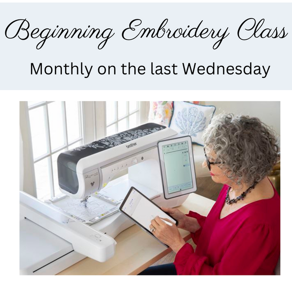 Beginning Embroidery with Dotty Wednesday 1/15/24 from 5pm-9pm