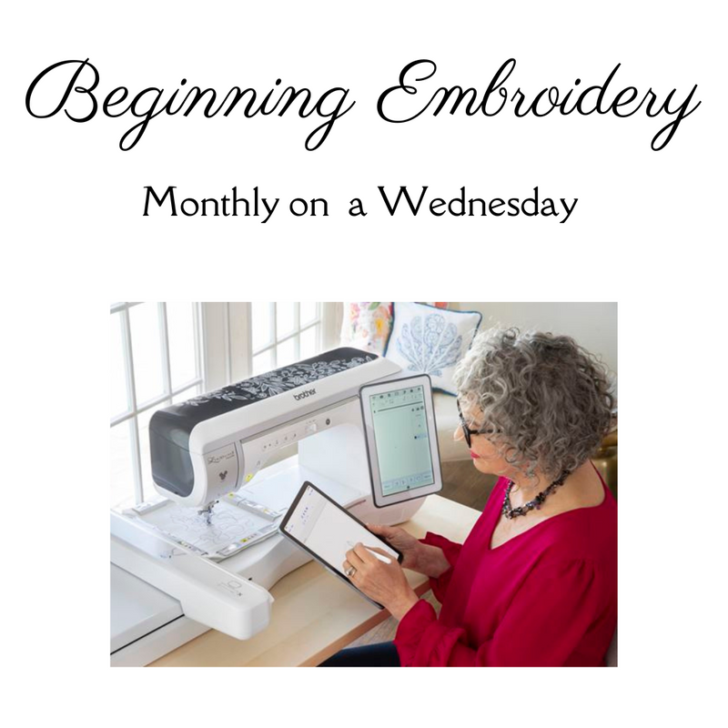 Beginning Embroidery with Dotty Wednesday 7/30/25 from 5pm - 9pm