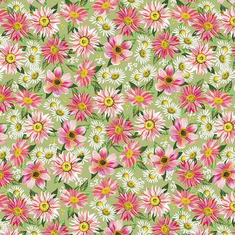 Benartex, A Prairie Heart, Country Bloom, Fern