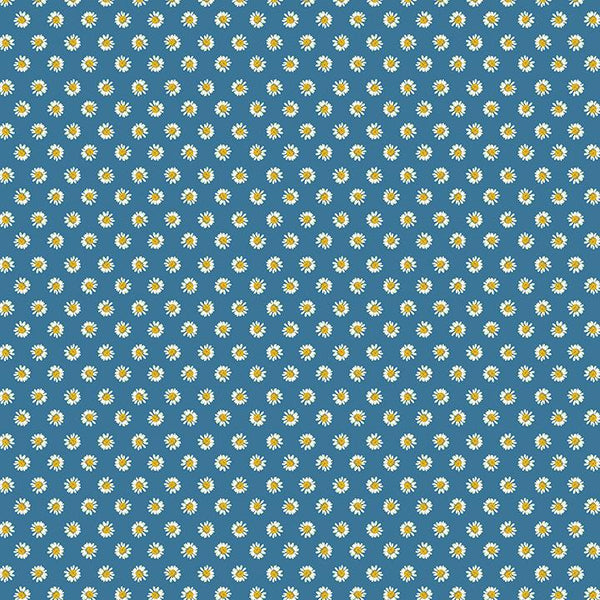 Benartex, A Prairie Heart, Dainty Daisy, Dark Prairie Sky