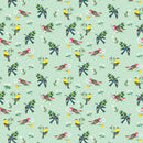 Benartex, A Prairie Heart, Morning Birdsong, Light Teal