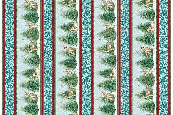 Benartex, A Winter's Day, Border Stripe