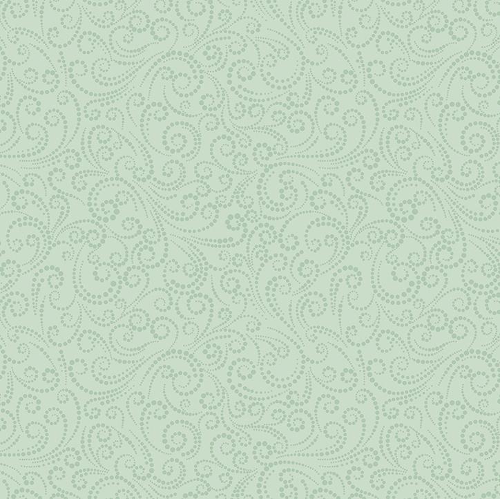 Benartex, A Winter's Day, Dotted Scroll, Mint