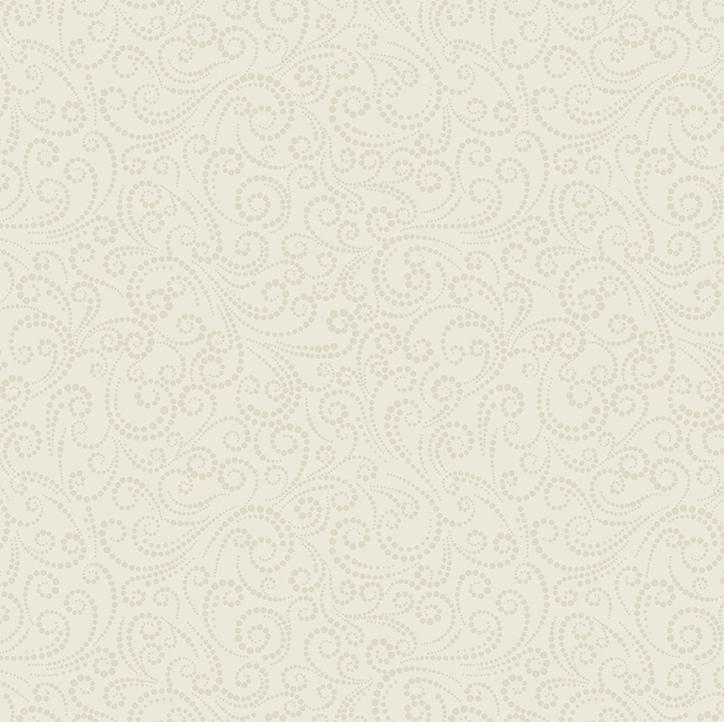 Benartex, A Winter's Day, Dotted Scroll, Natural