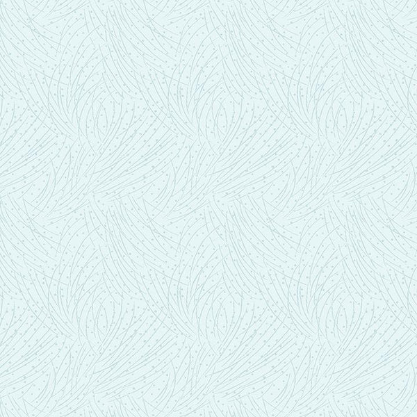 Benartex, A Winter's Day, Golden Pine, Lt Aqua