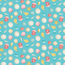 Benartex, Beach Retreat, Seashell Paradise, Turquoise