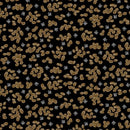 Benartex Fabric, Perfect Brew, Coffee Beans, Black