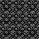 Benartex Fabric, Perfect Brew, Medallion Geo, Black & White