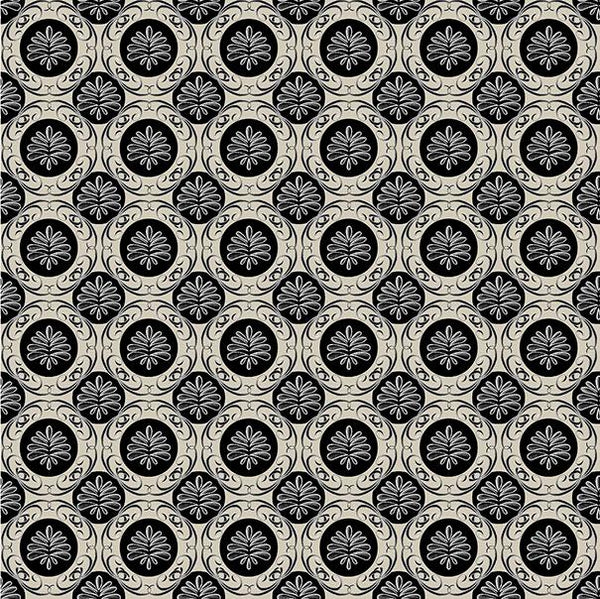 Benartex Fabric, Perfect Brew, Medallion Geo, Cream
