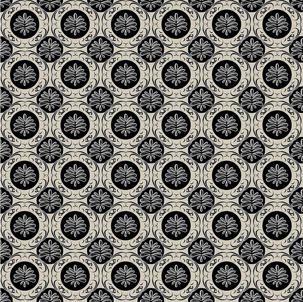 Benartex Fabric, Perfect Brew, Medallion Geo, Cream