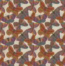 Benartex Fabric, Small Wonders, Butterfly Toss, Cream