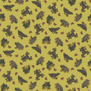 Benartex Fabric, Small Wonders, Frog Wonders, Lime