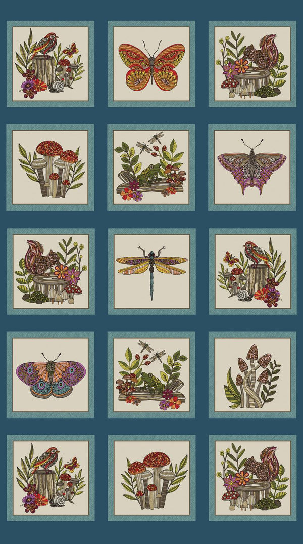 Benartex Fabric, Small Wonders, Panel 24" X 43"