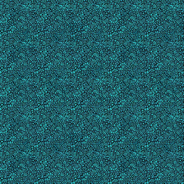 Benartex Fabric, Small Wonders, Pebble Mosaic, Teal