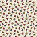 Benartex Fabric, Small Wonders, Snail Magic, Cream