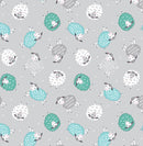 Benartex Fabric, Sweet Little Lamb, Dreamy Little Lamb, Gray