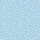 Benartex Fabric, Sweet Little Lamb, Dreamy Swirls, Blue