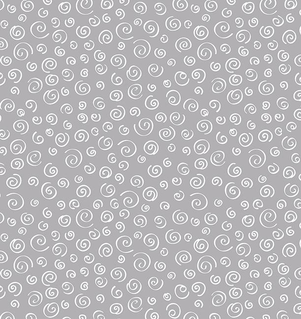 Benartex Fabric, Sweet Little Lamb, Dreamy Swirls, Gray