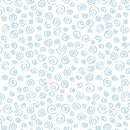 Benartex Fabric, Sweet Little Lamb, Dreamy Swirls, White