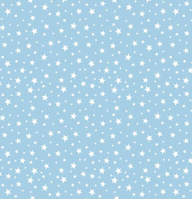 Benartex Fabric, Sweet Little Lamb, Little Stars, Blue